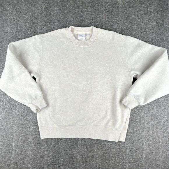 Aritzia Tops - Aritzia Fleece Perfect Crew Sweatshirt Women's XS Cozy Fleece Ivory White Lounge